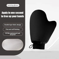 Reusable Body Self Tan Glove Applicator Tanning Gloves Cream Lotion Mousse Body Cleaning Glove Self Tanner Finger Glove