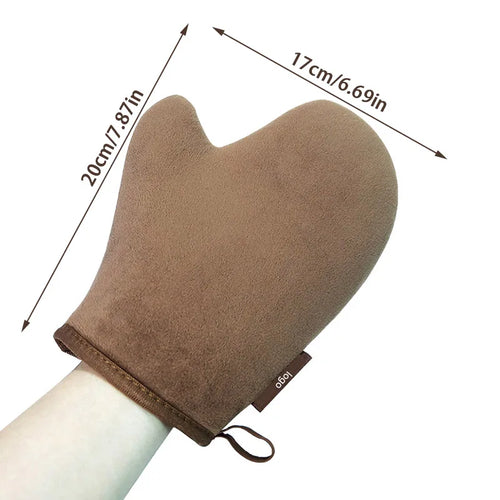 Reusable Body Self Tan Glove Applicator Tanning Gloves Cream Lotion Mousse Body Cleaning Glove Self Tanner Finger Glove